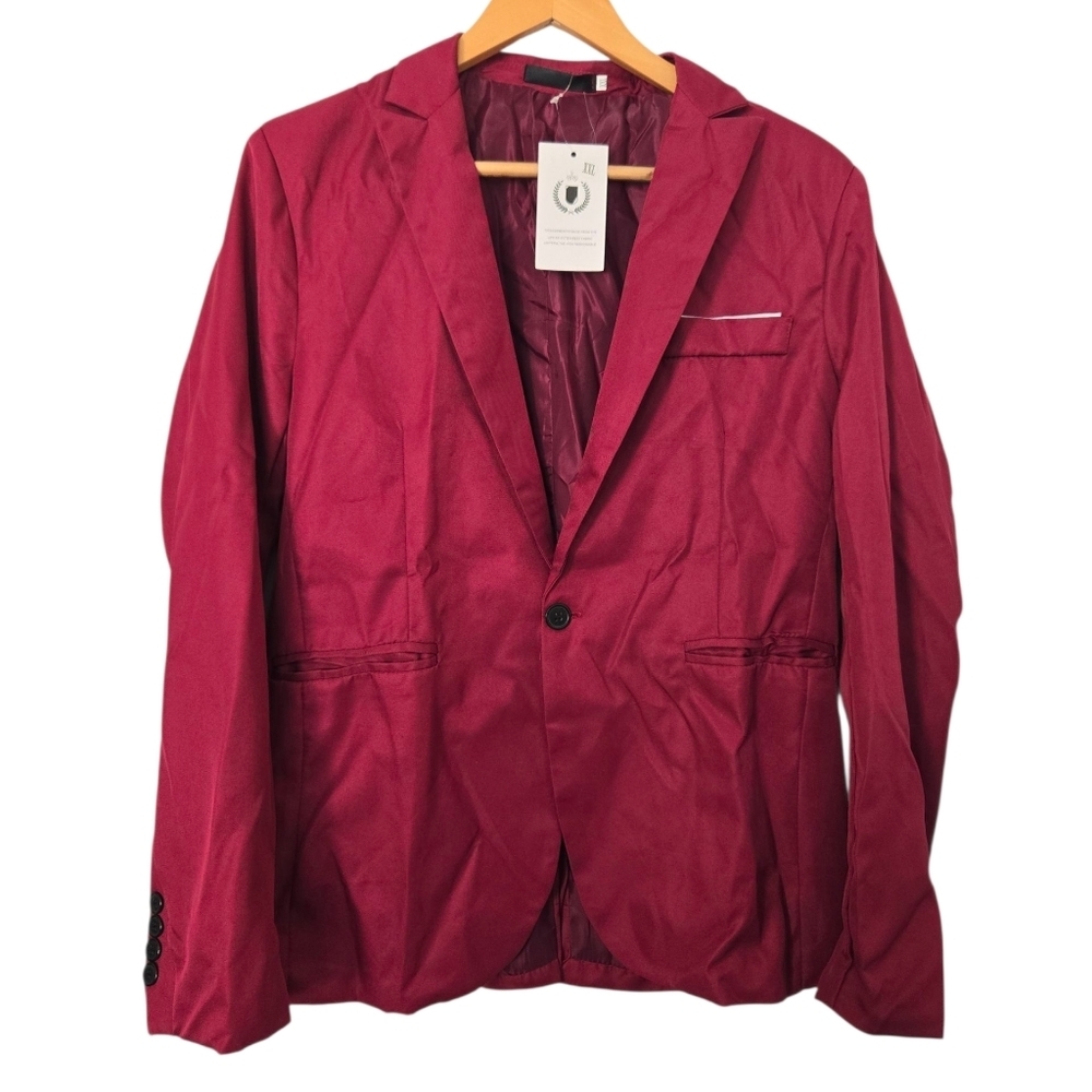 Stylish Red Blazer Size Xxl